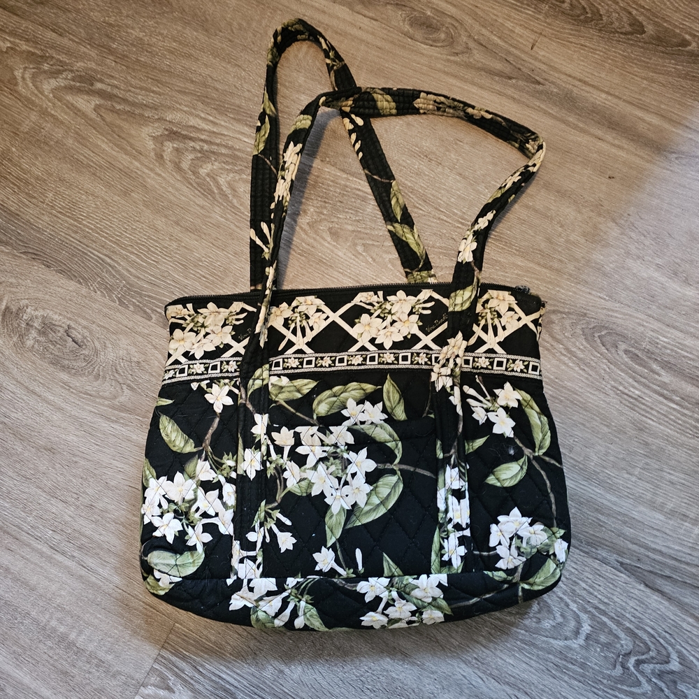 Vera Badley Retired "Orange Blossom" Betsy Shoulder Bag, Cotton, EUC